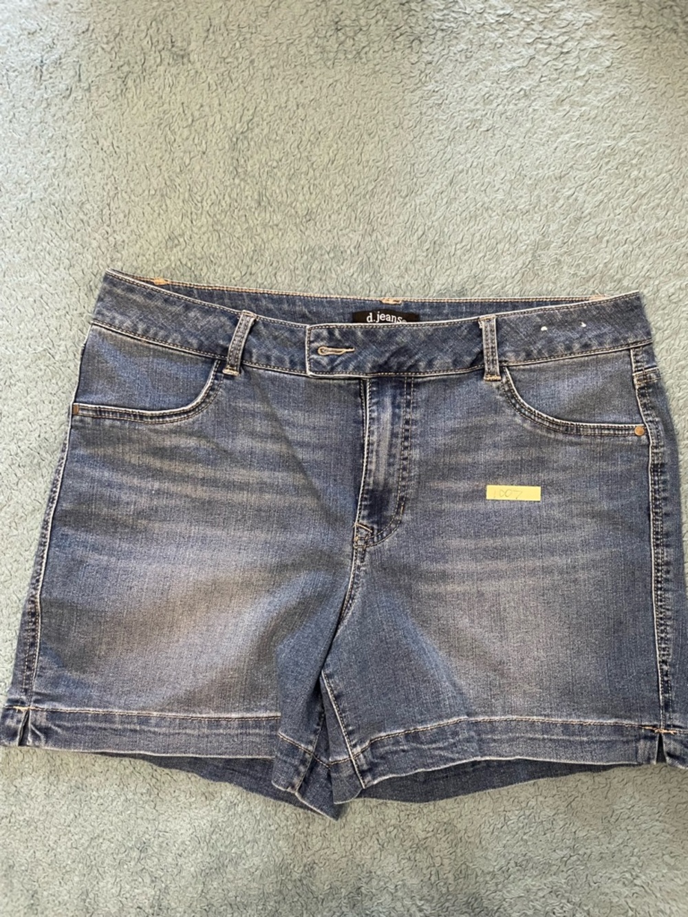 d. jeans Faded Blue Denim Women's Shorts